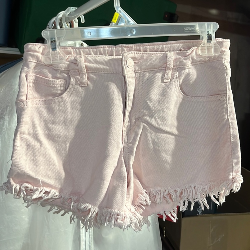 Pink Denim Kids Shorts